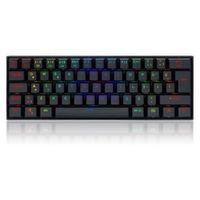 REDRAGON K530 DRACONIC PRO Q TR 60% KOMPAKT KABLOSUZ-BLUETOOTH 2.4G SWITCH MEKANİK KLAVYE SİYAH