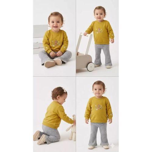 6/24 Ay İspanyol Paça Penye Bebek Takımı