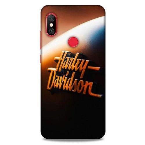 Xiaomi Redmi Note 6 Pro Uyumlu Kılıf Motorsiklet (47) Crystal Flex Kılıf Harley