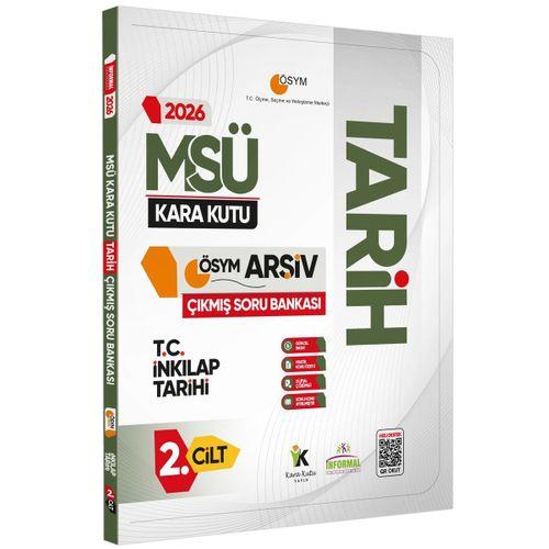 2026 MSÜ Tarihin Kara Kutusu 2 Cilt ÖSYM Çıkmış Soru Havuzu Bankası Konu Özetli Dijital Çözümlü