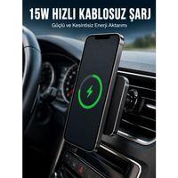 Manyetik Kablosuz Araç Şarj Cihazı 15w Magsafe Araç İçi Telefon Tutucu