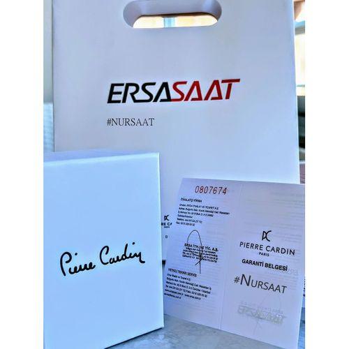 Pierre Cardin Çelik Kordon Takvimli Lacivert Kadran 3 Atm Suya Dayanıklı Erkek Kol Saati EPC.80091.6