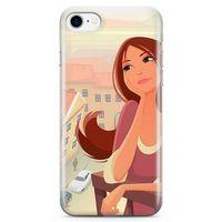 Apple iPhone 8 Kılıf Balkonda Hayaller Arka Kapak Koruma Desenli Full Koruyucu