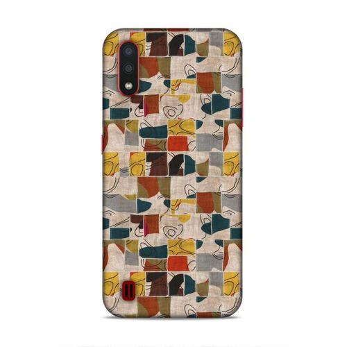 Samsung Galaxy A01 Uyumlu Kılıf Romans (9) Kılıf Sarı Lacivert