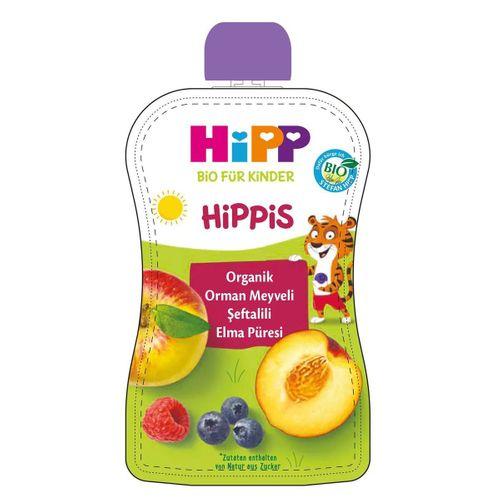 Hipp Hipp Organik Orman Meyveli Şeftalili Elma Püresi 100gr