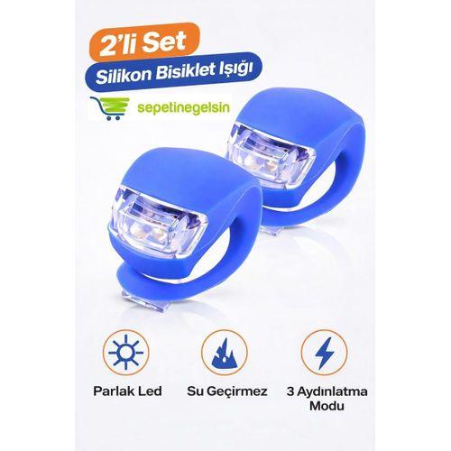 Sepetinegelsin Mavi Mini Ledli Bisiklet Lambası 2 Adet