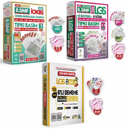 2026 8 Sınıf LGS-İOKBS Tıpkı Basım ve ÖZGÜN Yeni Nesil Deneme Seti 21li (8+7+6) ALTIN PAKET TG Çözüm
