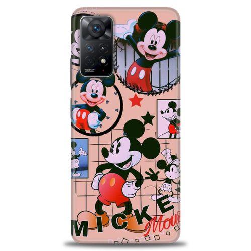 Xiaomi Redmi Note 11 Pro Kılıf HD Baskılı Kılıf - Mickey Mouse + Tam Ekran Koruyucu