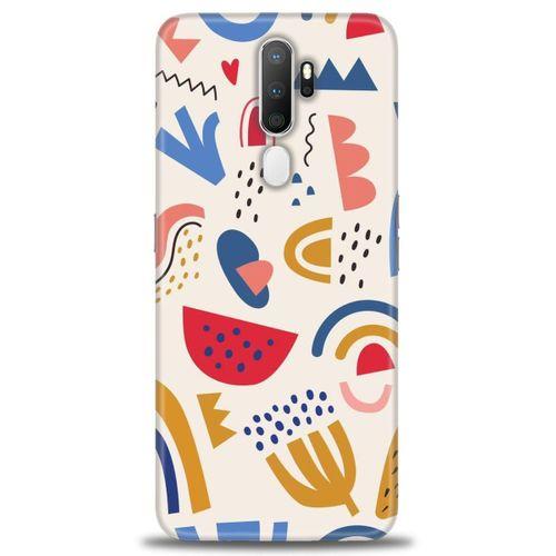 Oppo A9 2020 Kılıf HD Baskılı Kılıf - Çizim + Tam Ekran Koruyucu