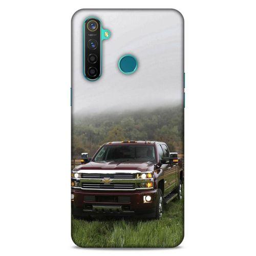 Lopard Oppo Realme 5 Pro Uyumlu Kılıf PickUpX (35) Fit Design Kılıf Bordo