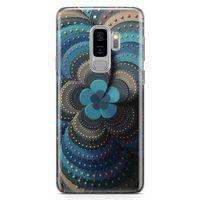 Samsung Galaxy S9 Plus Kılıf İnci Taşlı Çiçek Arka Kapak Koruma Desenli Full Koruyucu