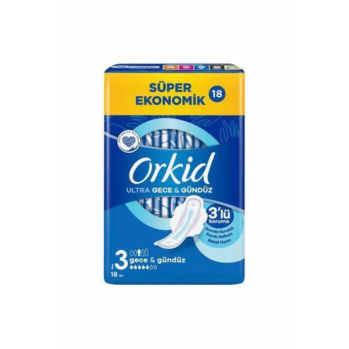 Orkid Ultra Gece Hijyenik Ped Gece 18'li