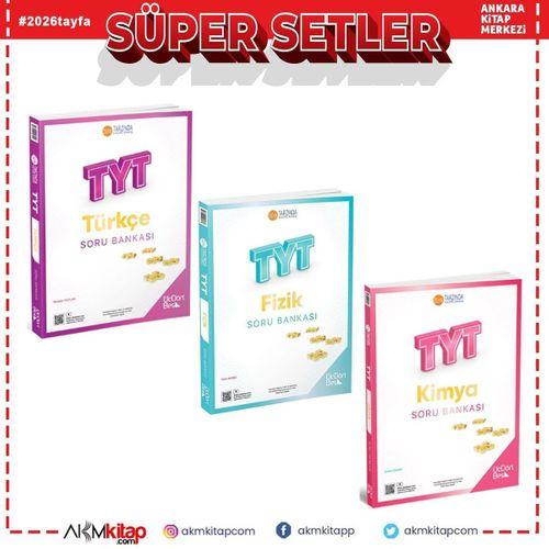 Üç Dört Beş TYT Fizik TYT Türkçe TYT Kimya Soru Bankası 3 Kitap Set