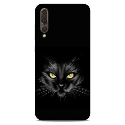 Lopard Huawei P20 Pro Uyumlu Kılıf Kediler (45) Liquid Air Kılıf Sarı Asalet