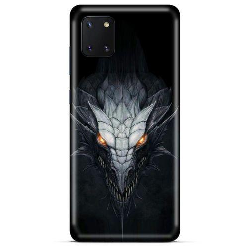 Huawei Y5P Kılıf Dragons (13) Silikon Kap Gri Ejderha