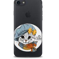 Zoologix (43) Apple iPhone SE 2020 Şeffaf Kılıf Silikon Desenli