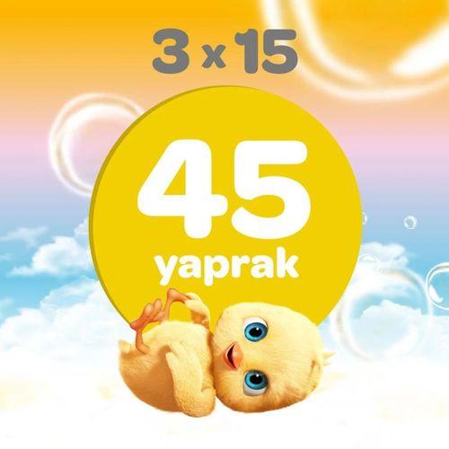 Dalin Klasik Islak Cep Mendil 3x15 Adet