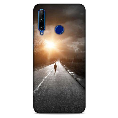 Huawei Y6P Kılıf Depresyon (38) Neo Hybrid Kılıf Yeşil Kırmızı Mor