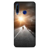 Huawei Y6P Kılıf Depresyon (38) Neo Hybrid Kılıf Yeşil Kırmızı Mor