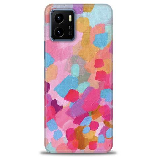 Vivo Y21 Kılıf HD Baskılı Kılıf - Palet + Tam Ekran Koruyucu