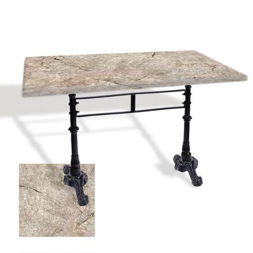 Dockers Çipa 3002 Döküm Ayak Masa 80x120 cm - (Werzalit, Wermodin ve Allzalit Tabla) - Scala Marble