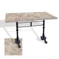 Dockers Çipa 3002 Döküm Ayak Masa 80x120 cm - (Werzalit, Wermodin ve Allzalit Tabla) - Scala Marble