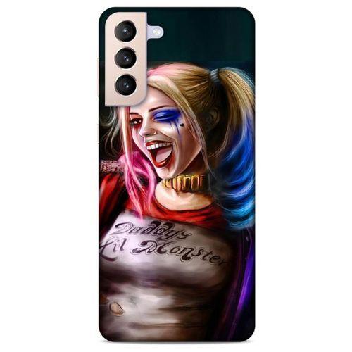 Samsung Galaxy S21 Plus Uyumlu Kılıf Harley Quinn (8) Baskılı Kılıf Siyah