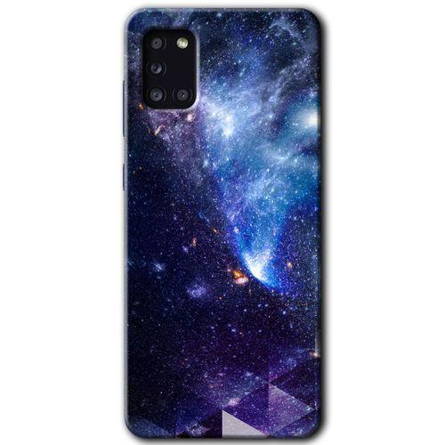 Potkal Hediye Fabrikası Samsung Galaxy A31 Kılıf HD Desen Baskılı Arka Kapak - Galaksi