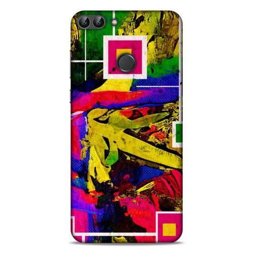 Lopard Huawei Psmart Uyumlu Kılıf Soyut Sanat (48) Desenli Bumper Kılıf