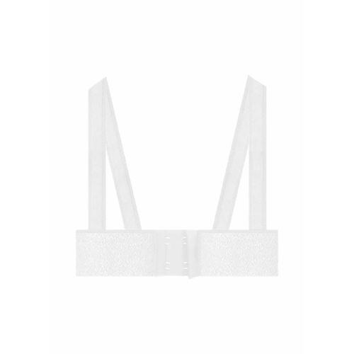 Alışveriş Meydanı Kadın Beyaz Omuz Destekli Sporcu Sütyeni