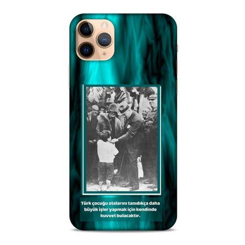 Apple Iphone 11 Pro Kılıf Atatürk (9) Kılıf Turkuaz
