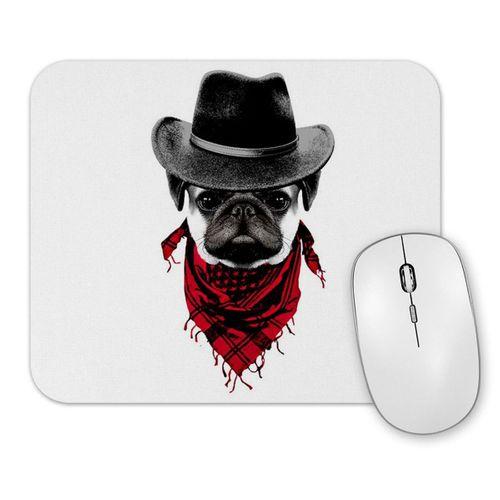 Kovboy Pug Köpek Mouse Pad