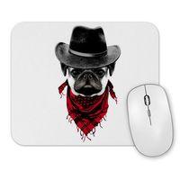 Kovboy Pug Köpek Mouse Pad