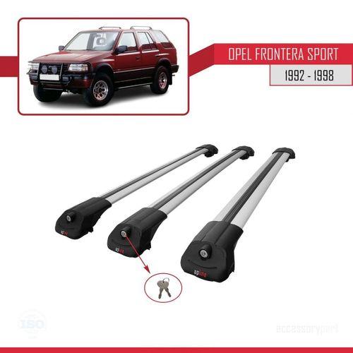 Opel Frontera Sport 1992-1998 Arası ile uyumlu ACE-1 Ara Atkı Tavan Barı GRİ 3 ADET BAR