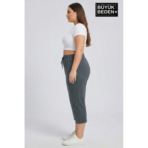 Kadın Büyük Beden Şort 3XL-6XL  Rahat Kesim Diz Altı Günlük Şort-SPR26BSRK591