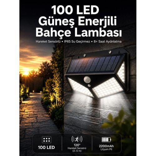 Solar Sensörlü Duvar Lambası Bahçe Lambası Parlak Beyaz Işık Suya Dayanıklı