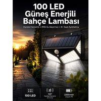 Solar Sensörlü Duvar Lambası Bahçe Lambası Parlak Beyaz Işık Suya Dayanıklı