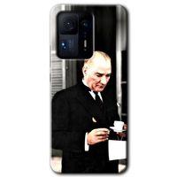 Mi Mix 4 Kılıf HD Desen Baskılı Arka Kapak - Atatürk Türk Kahvesi + Kırılmaz Cam