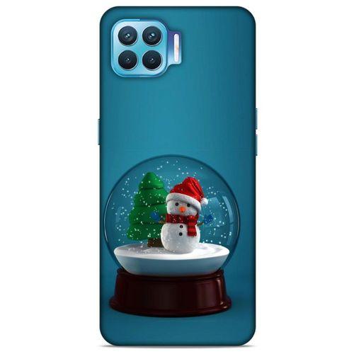 Oppo Reno 4 Lite Kılıf Snowix (12) Koruyucu Silikon Yeşil Beyaz