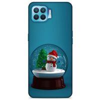 Oppo Reno 4 Lite Kılıf Snowix (12) Koruyucu Silikon Yeşil Beyaz