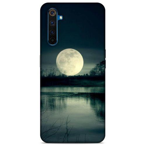 Lopard Oppo Realme 6 Pro Uyumlu Kılıf Gece'S (36) Glitter Kılıf Ay Göl