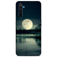 Lopard Oppo Realme 6 Pro Uyumlu Kılıf Gece'S (36) Glitter Kılıf Ay Göl