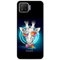 Oppo A73 Kılıf FunnyMaX (6) Silikon Kılıf Siyah Zürafa