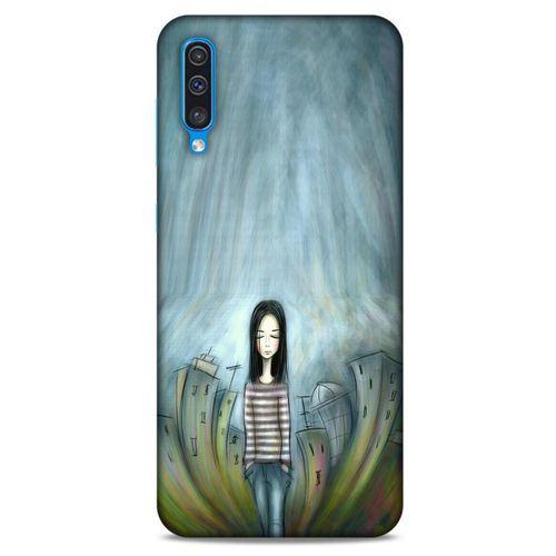 Samsung Galaxy A30s Kılıf Depresyon (22) Tam Koruma Kılıfı Fuşya Bordo