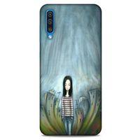 Samsung Galaxy A30s Kılıf Depresyon (22) Tam Koruma Kılıfı Fuşya Bordo