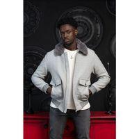 Slimfit Kürklü Sabit Yaka Beli Lastikli Astarlı Kaşe Mont