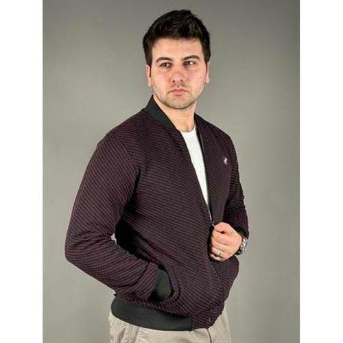 Erkek Uzun Kol Fermuarlı Pike Kolej Mont - 6306 - Bordo