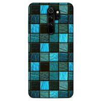 Xiaomi Redmi Note 8 Pro Kılıf Patchwork (27) Tasarımlı Kılıf Turkuaz Siyah