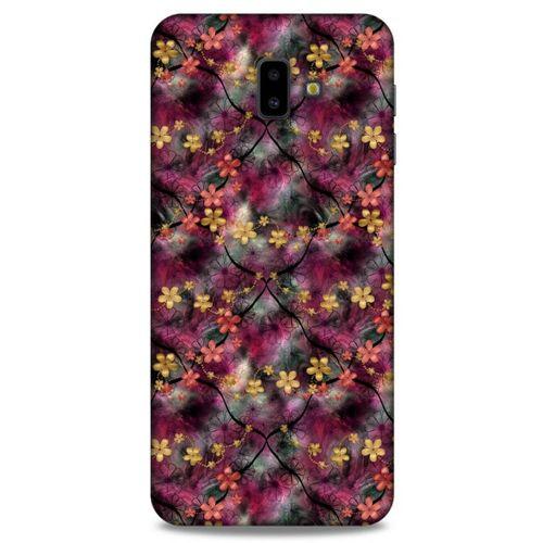 Samsung Galaxy J6 Plus Uyumlu Kılıf Pembe Delisi (10) Full Koruma Kılıfı Çiçek