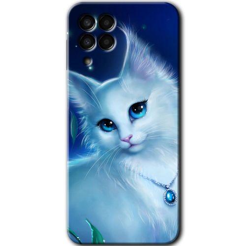Galaxy M33 Kılıf HD Desen Baskılı Arka Kapak - Cat Glance